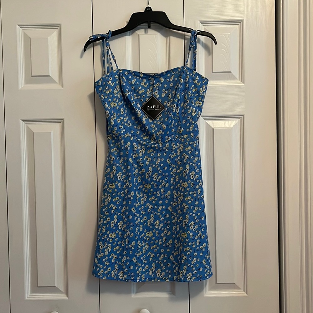 S blue floral Zaful dress